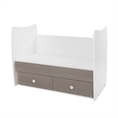 Letto per bambini MATRIX NEW white+coffee /letto per adolescenti/